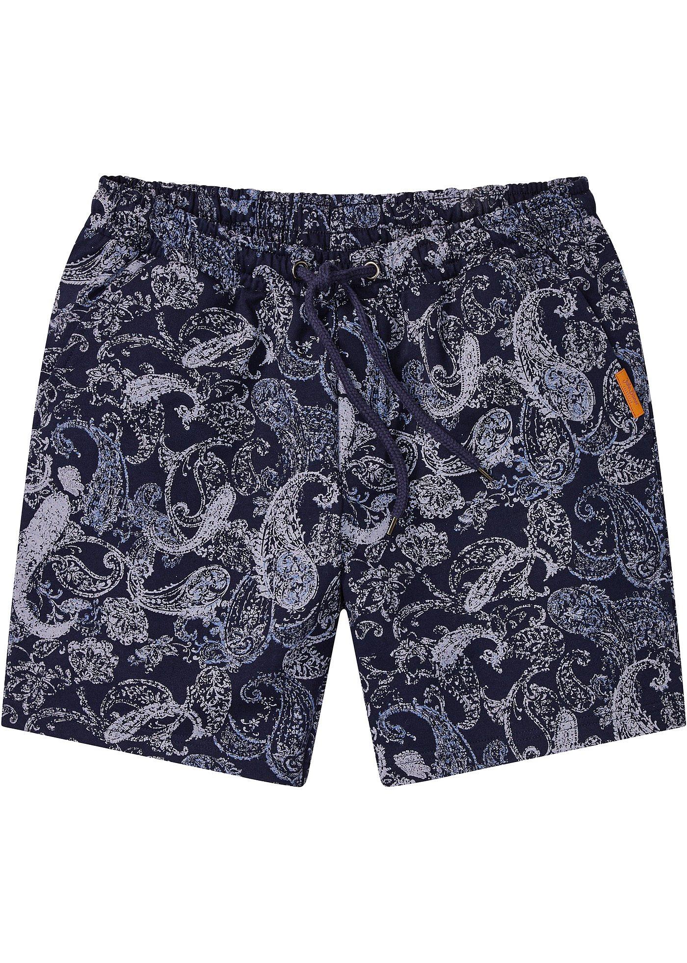 Short long en sweat avec imprimé paisley