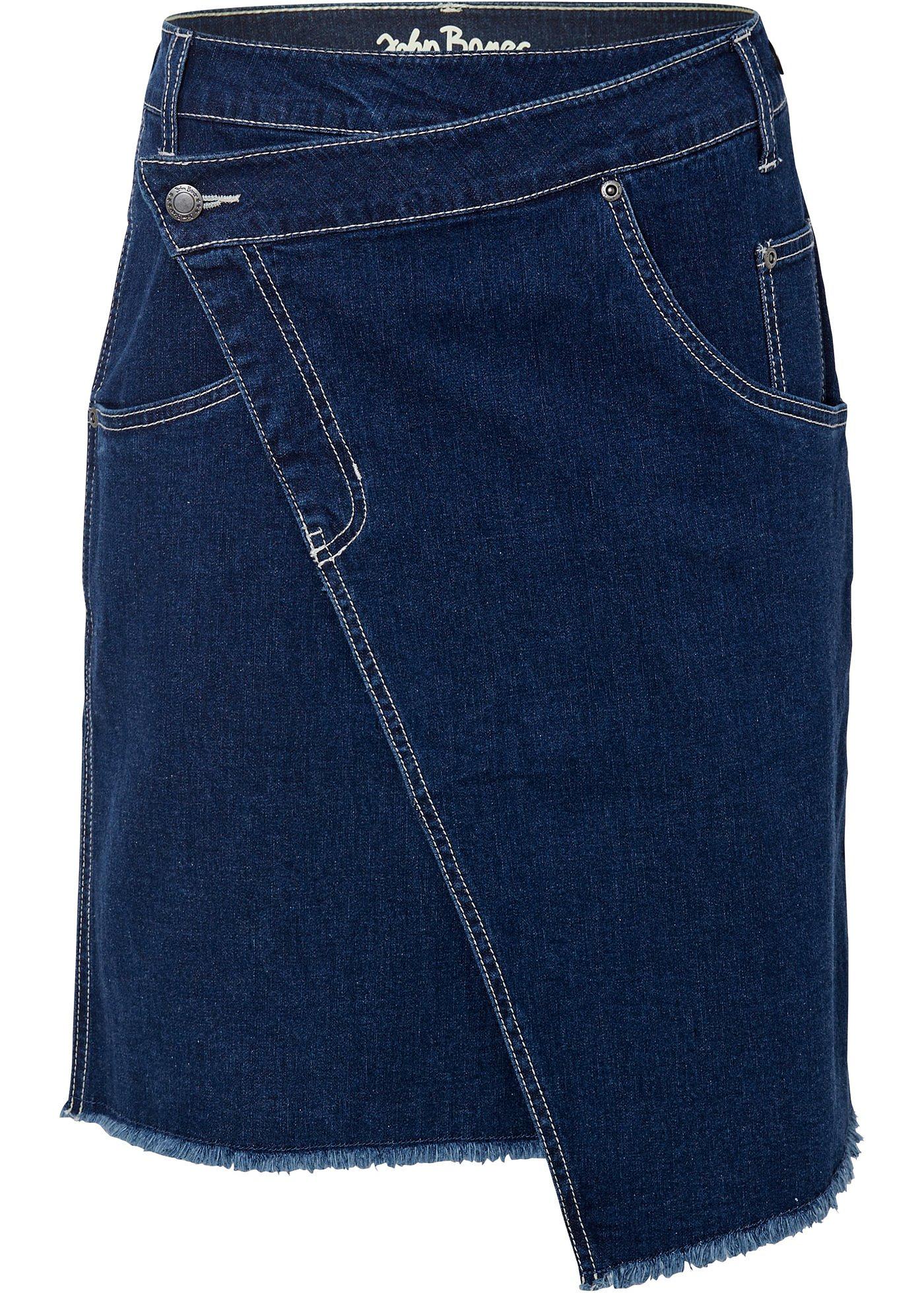 Image de Jupe en jean extensible asymétrique