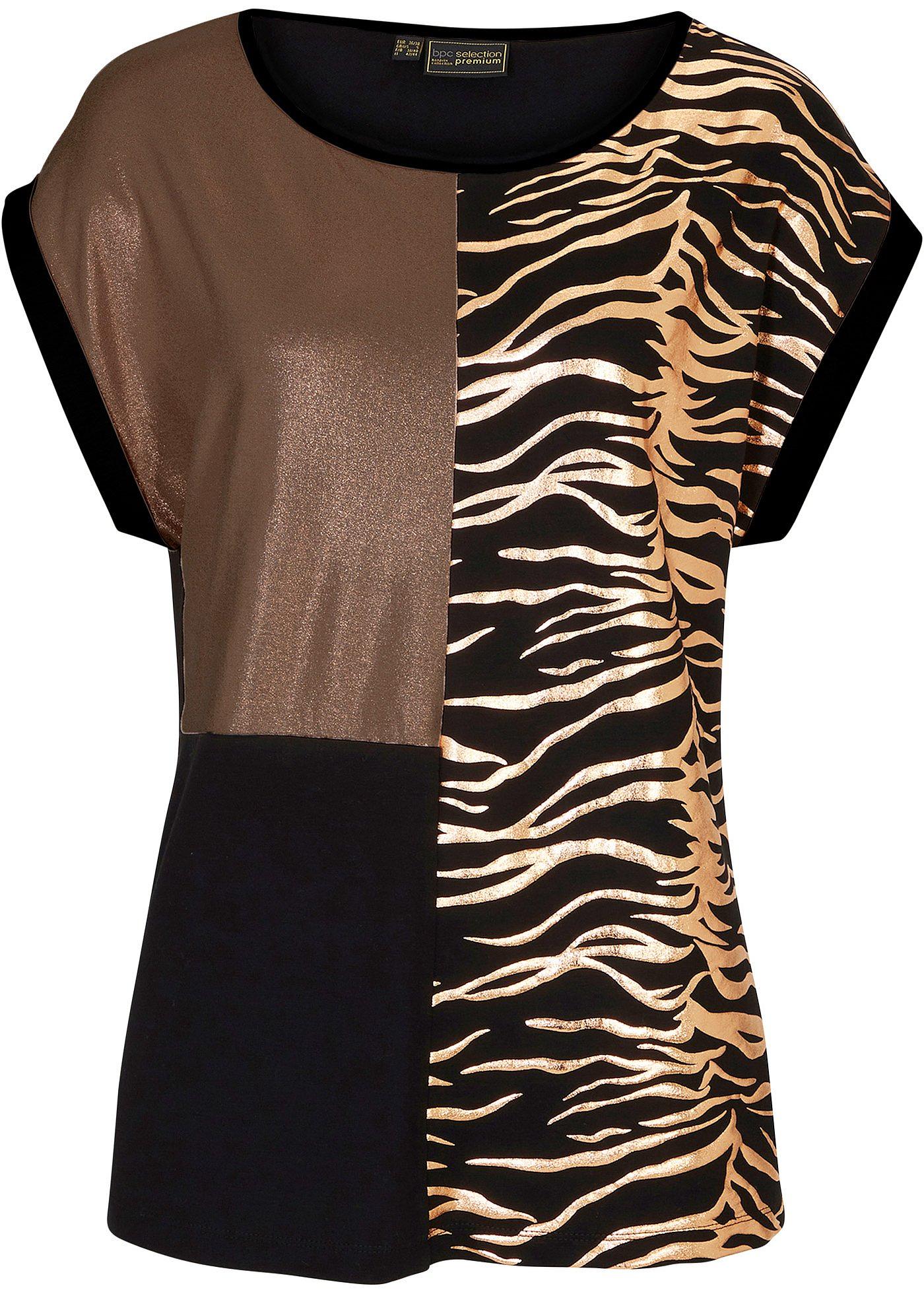 T-shirt style patchwork en viscose