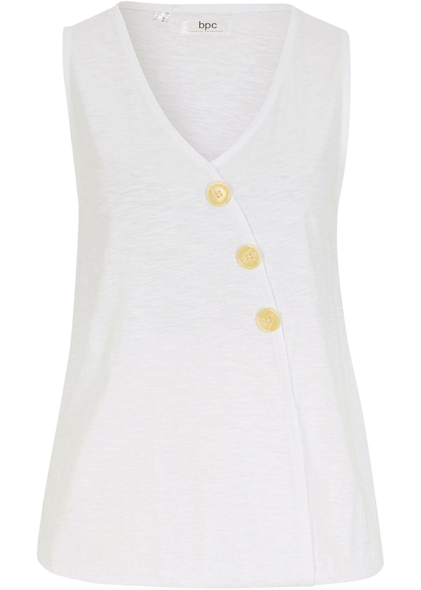 Top style portefeuille élastiqué en coton