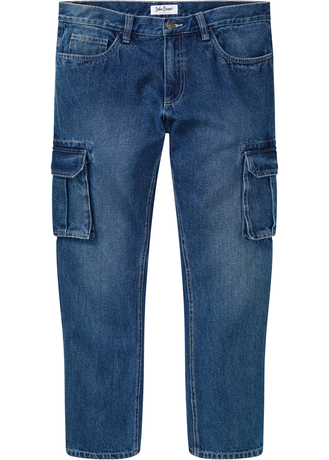 jean cargo loose fit, straight
