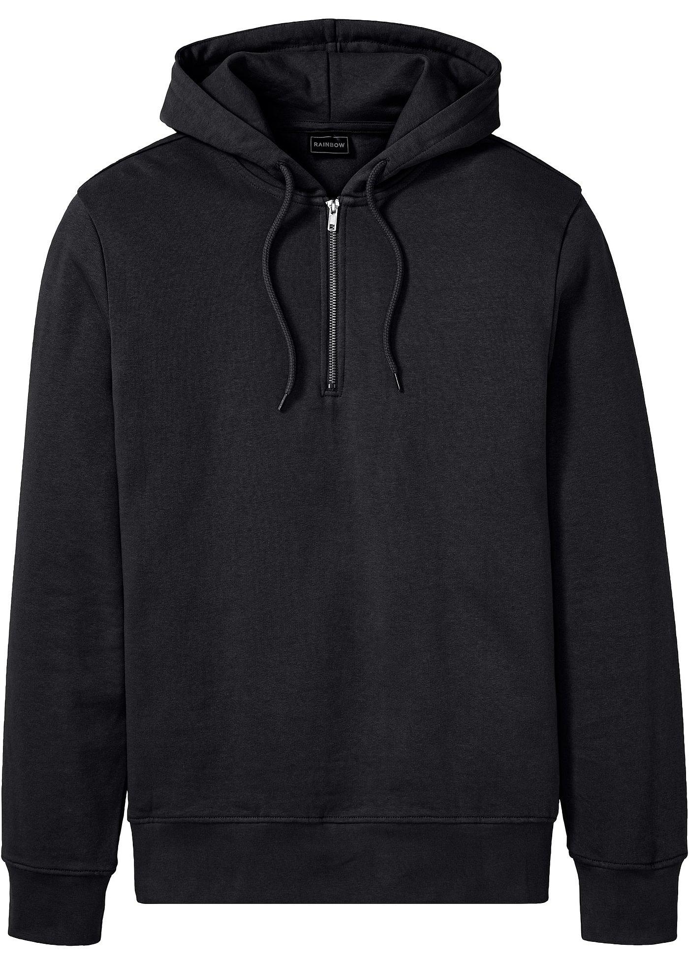 Sweat-shirt à capuche avec fermeture zippée