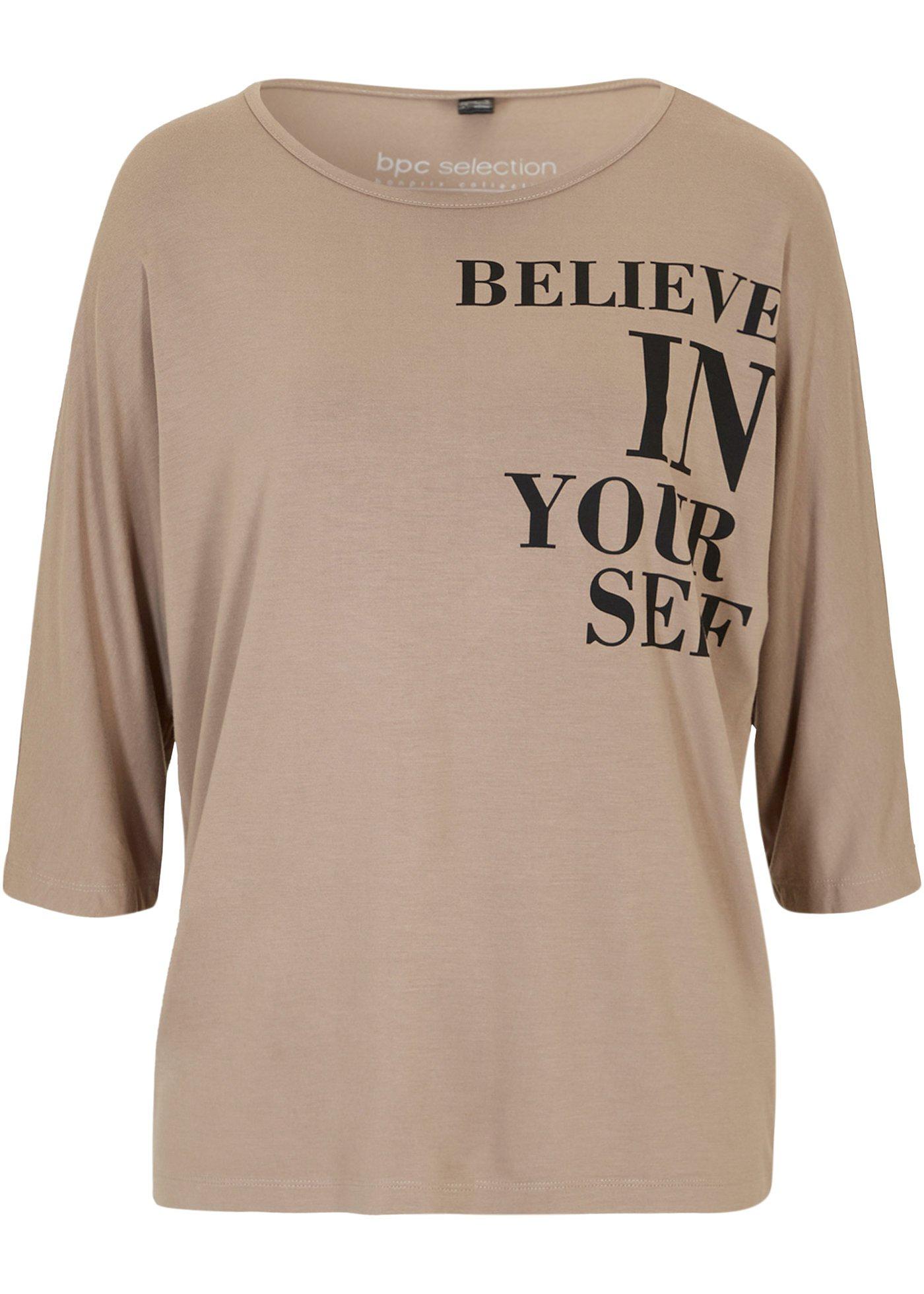 T-shirt manches chauve-souris avec inscription