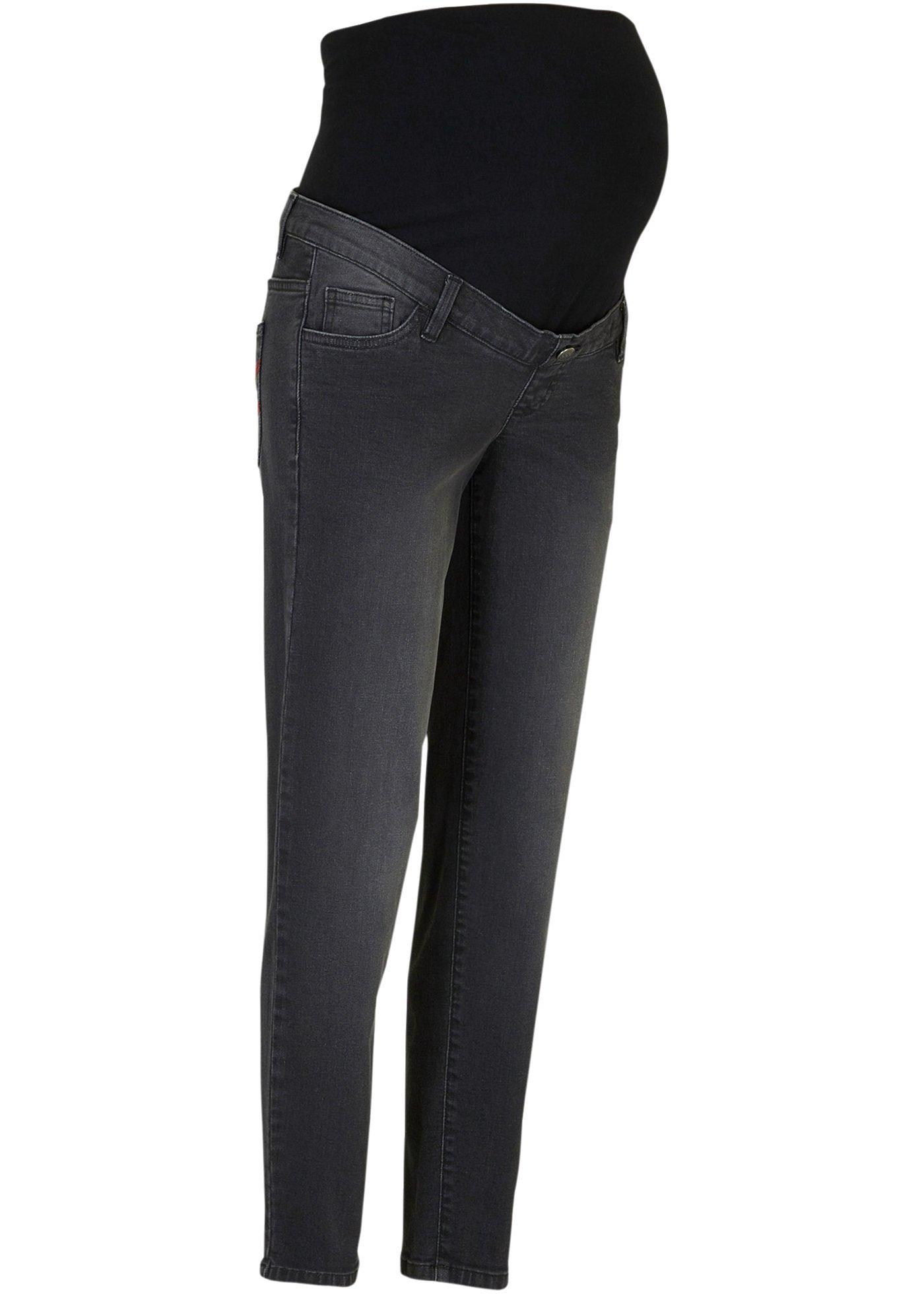 Jean extensible de grossesse avec jambes amples