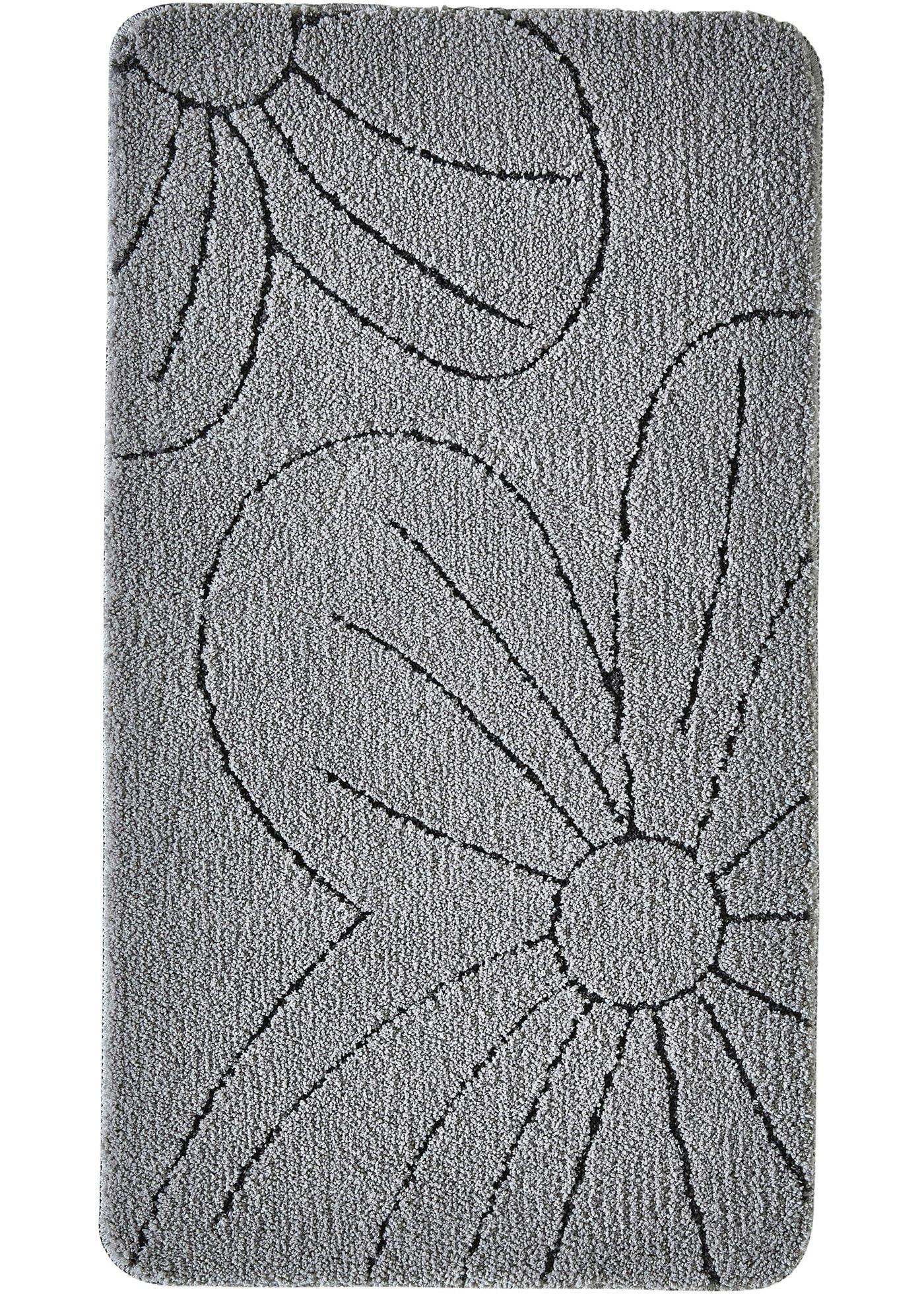 Tapis de salle de bain tufté avec motif en relief