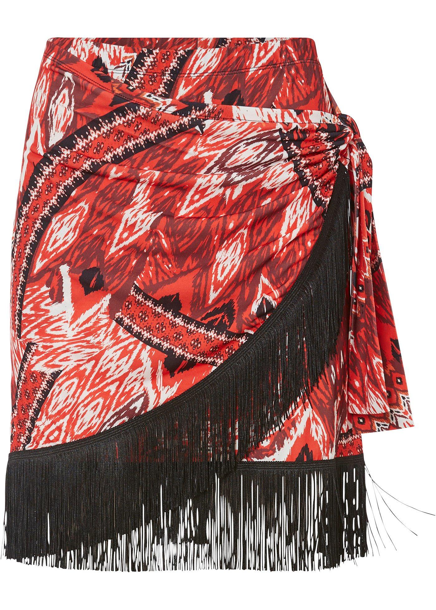 Jupe fluide style portefeuille