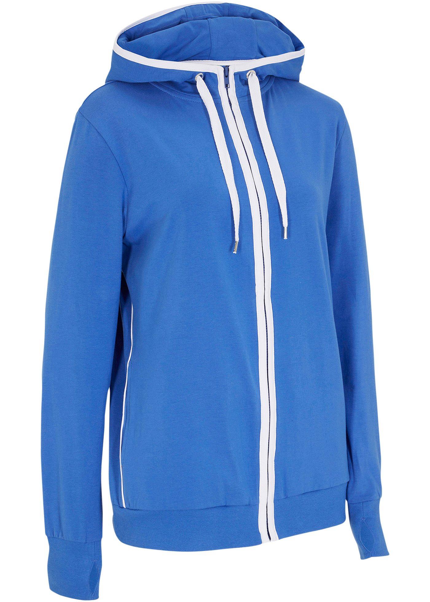 Veste sweat extensible en coton