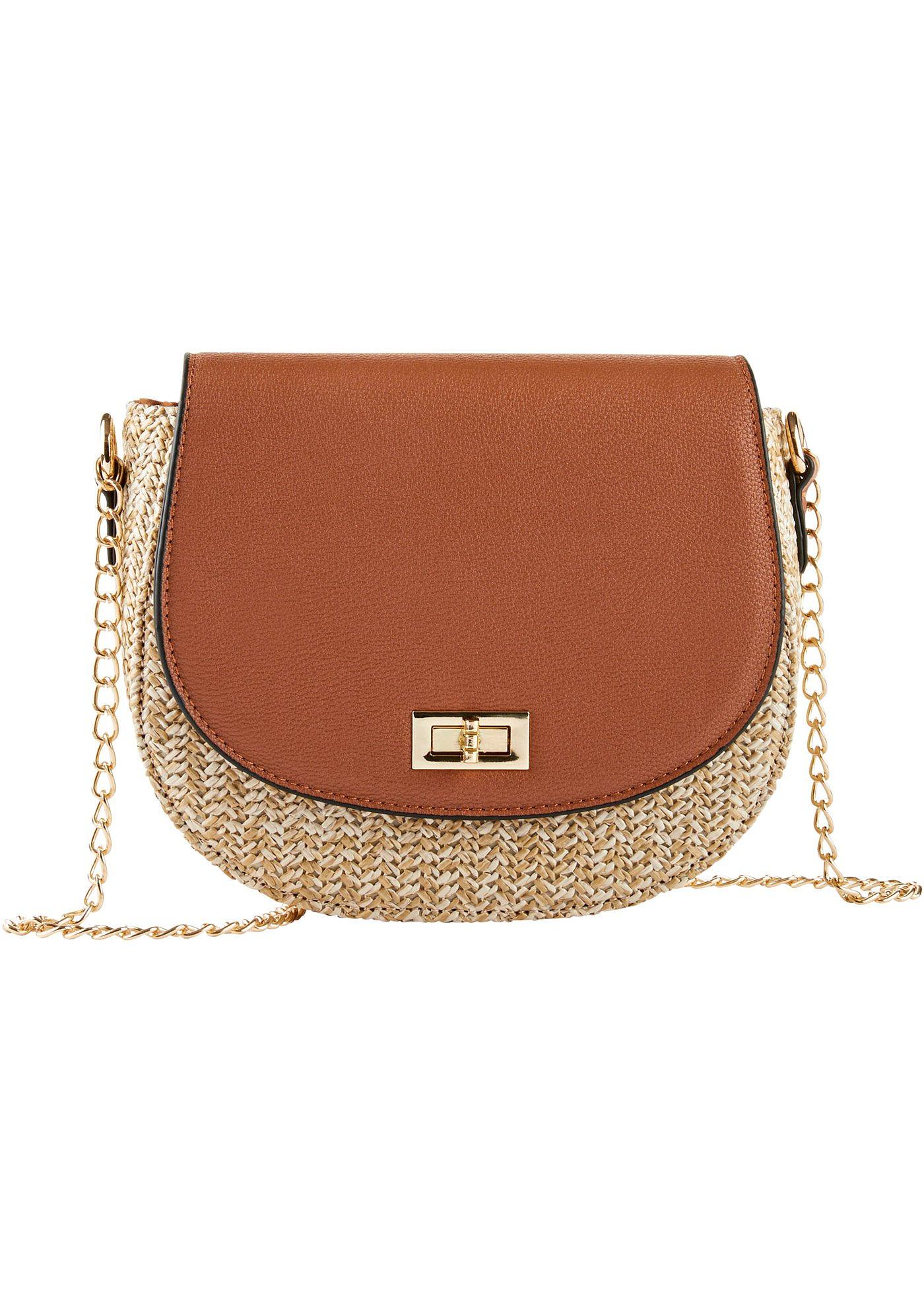 Sac à bandoulière effet paille