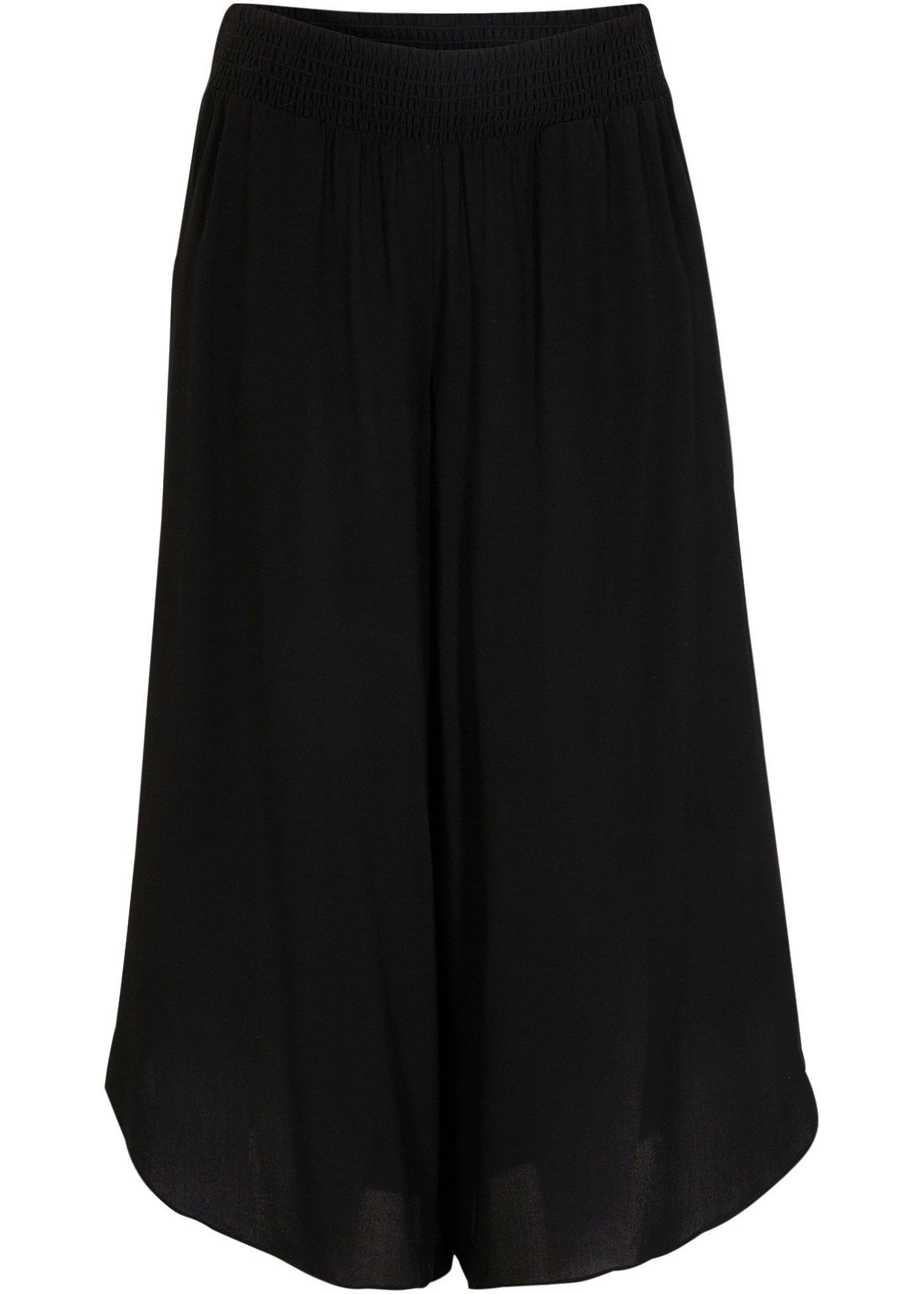 Image de Jupe-culotte avec tour de taille confortable en viscose