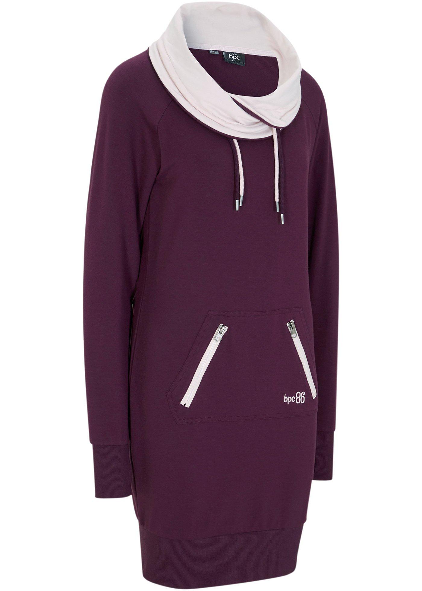 Sweat-shirt long avec viscose