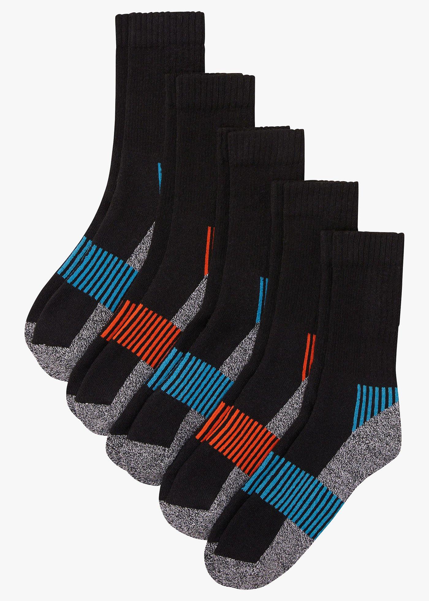 Lot de 5 paires de chaussettes de sport thermo avec intérieur éponge