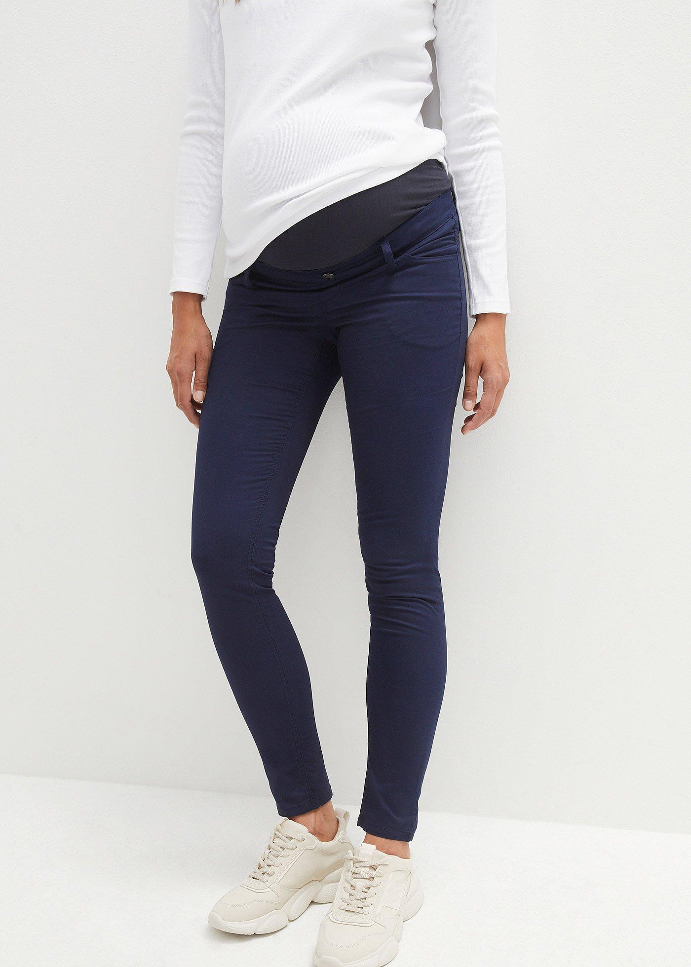 Pantalon de grossesse en twill extensible, Slim Fit