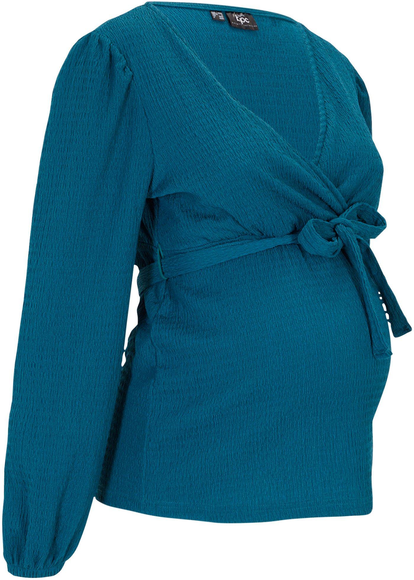 T-shirt de grossesse et d'allaitement avec manches longues bouffantes