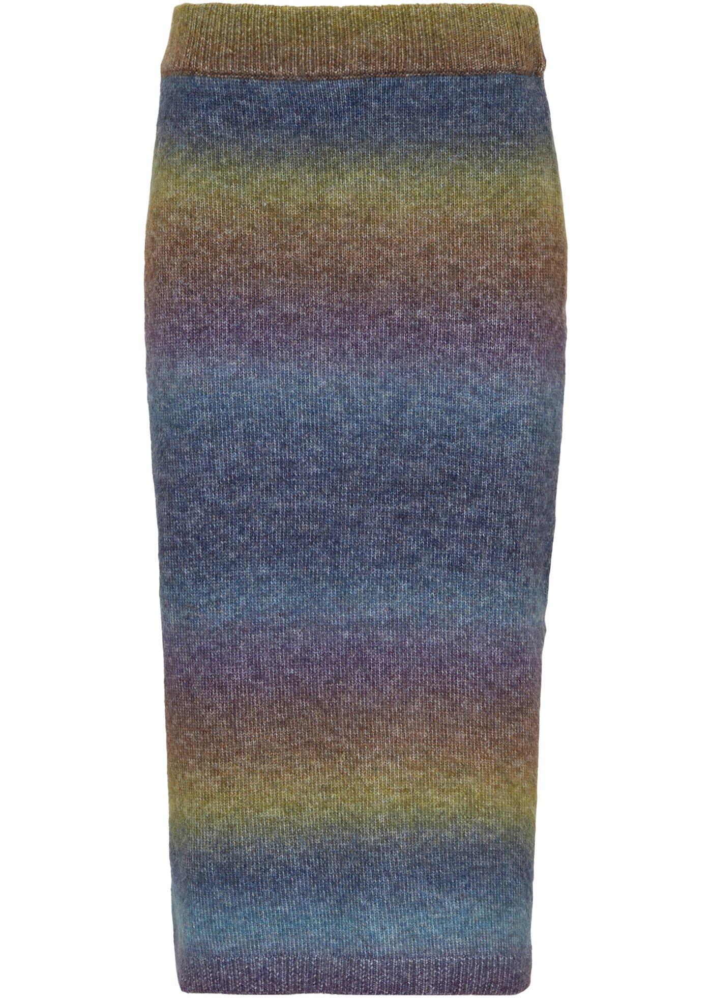 Jupe en maille avec rivets