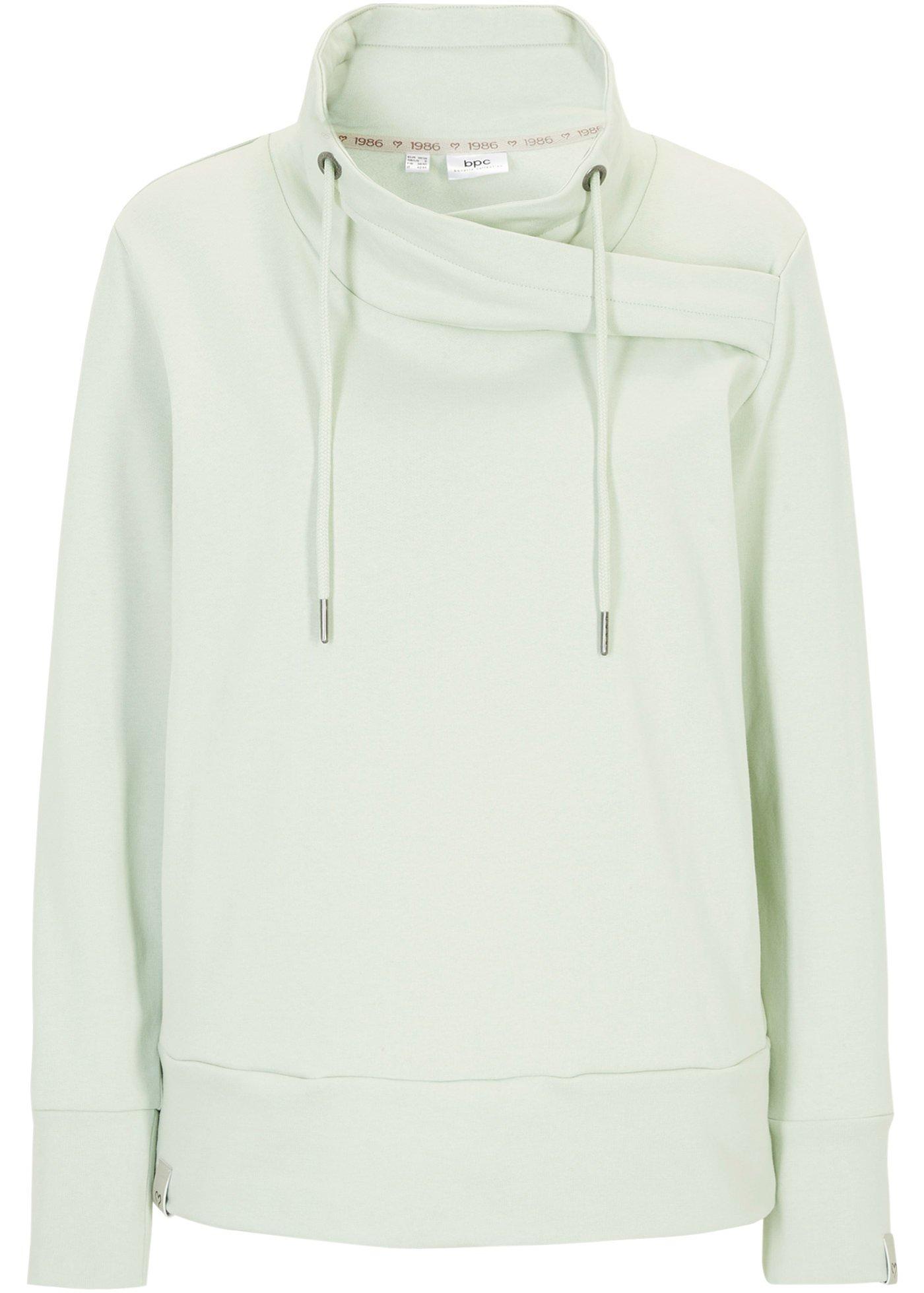 Sweat-shirt à grand col en coton