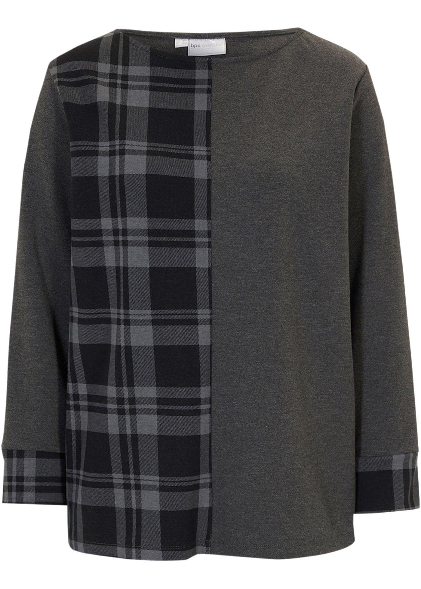 Sweat-shirt avec empiècement contrastant