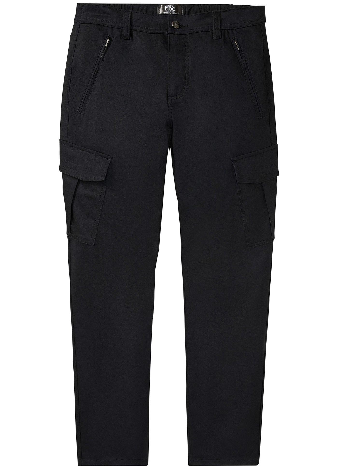 Pantalon fonctionnel étanche en twill extensible avec poches cargo, Straight