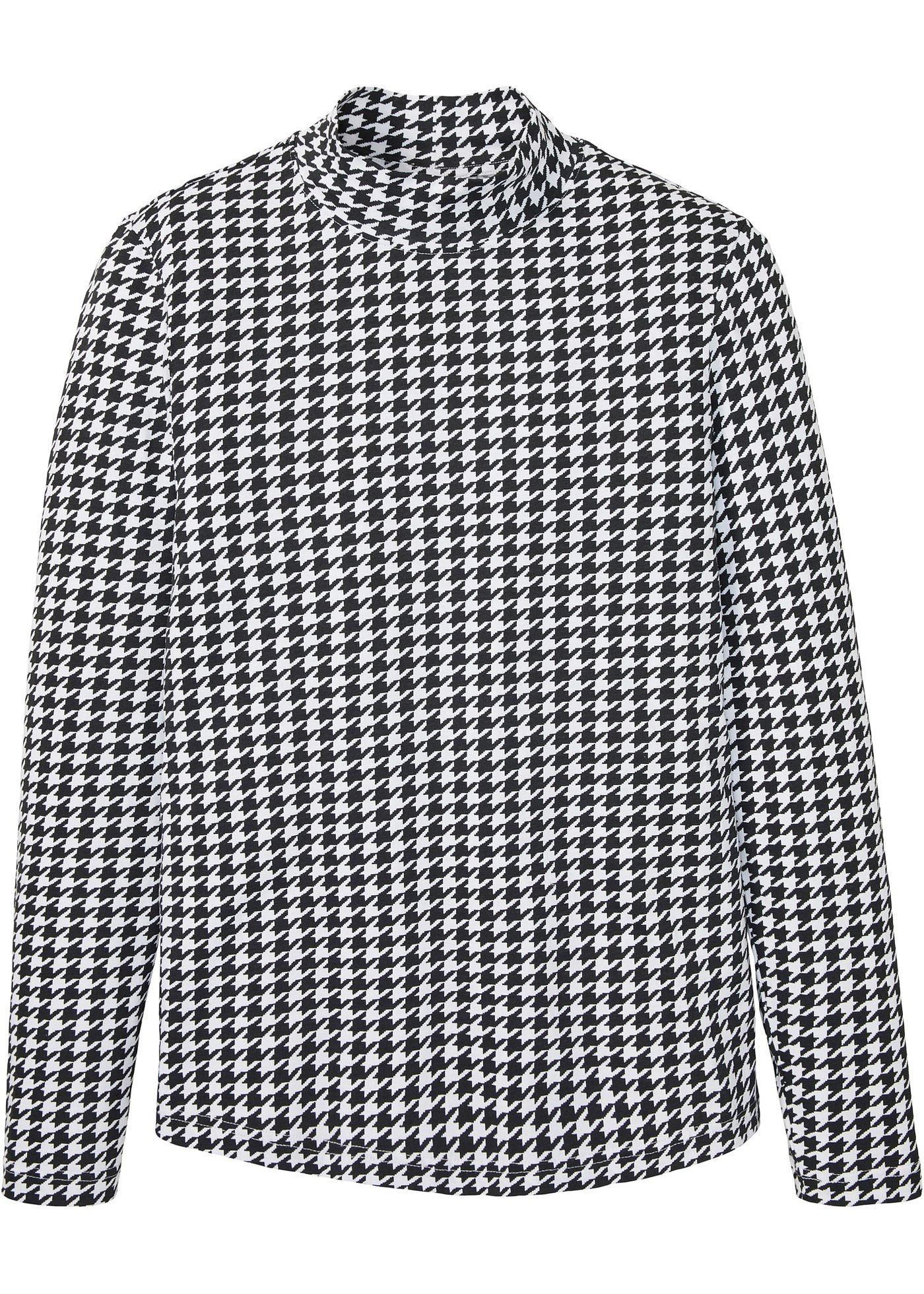 T-shirt manches longues à col montant, Slim Fit