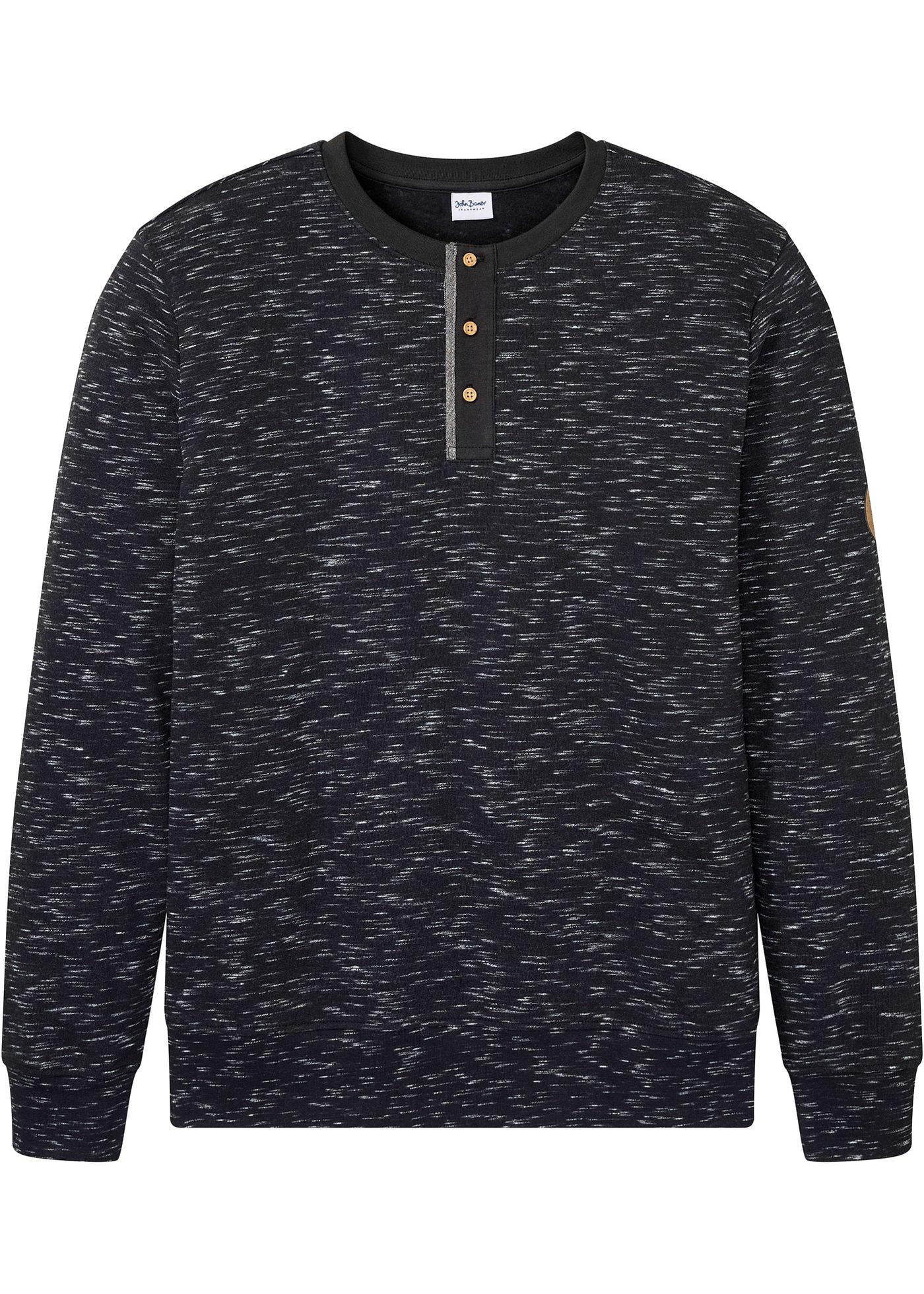Sweat-shirt avec patte de boutonnage