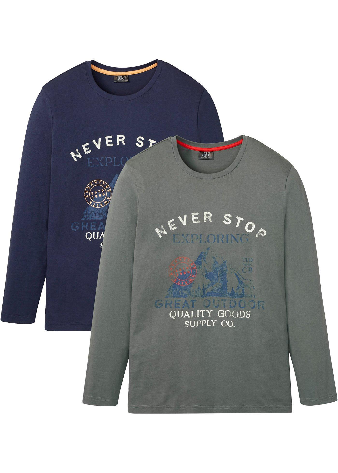 Lot de 2 T-shirts manches longues