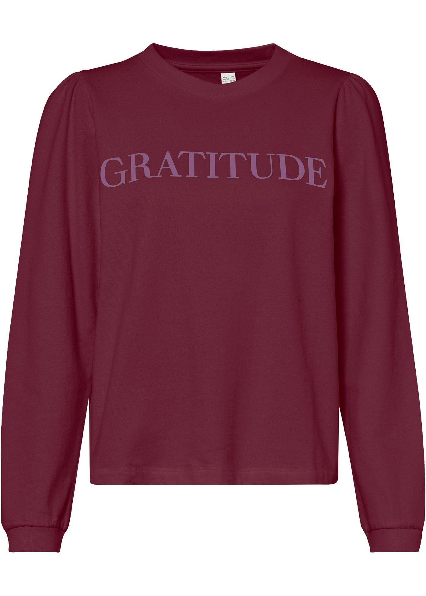 Sweat-shirt à manches bouffantes