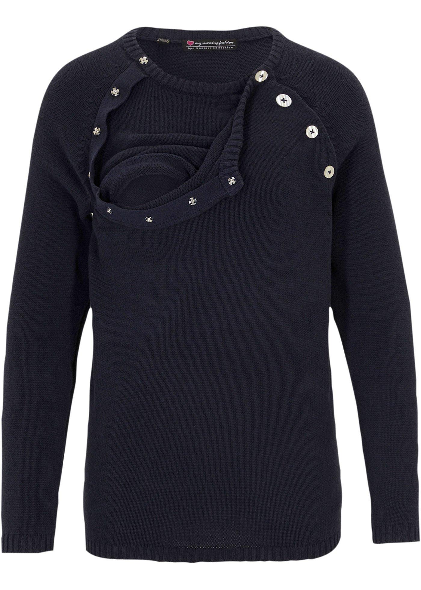 Pull de grossesse et d'allaitement avec coton