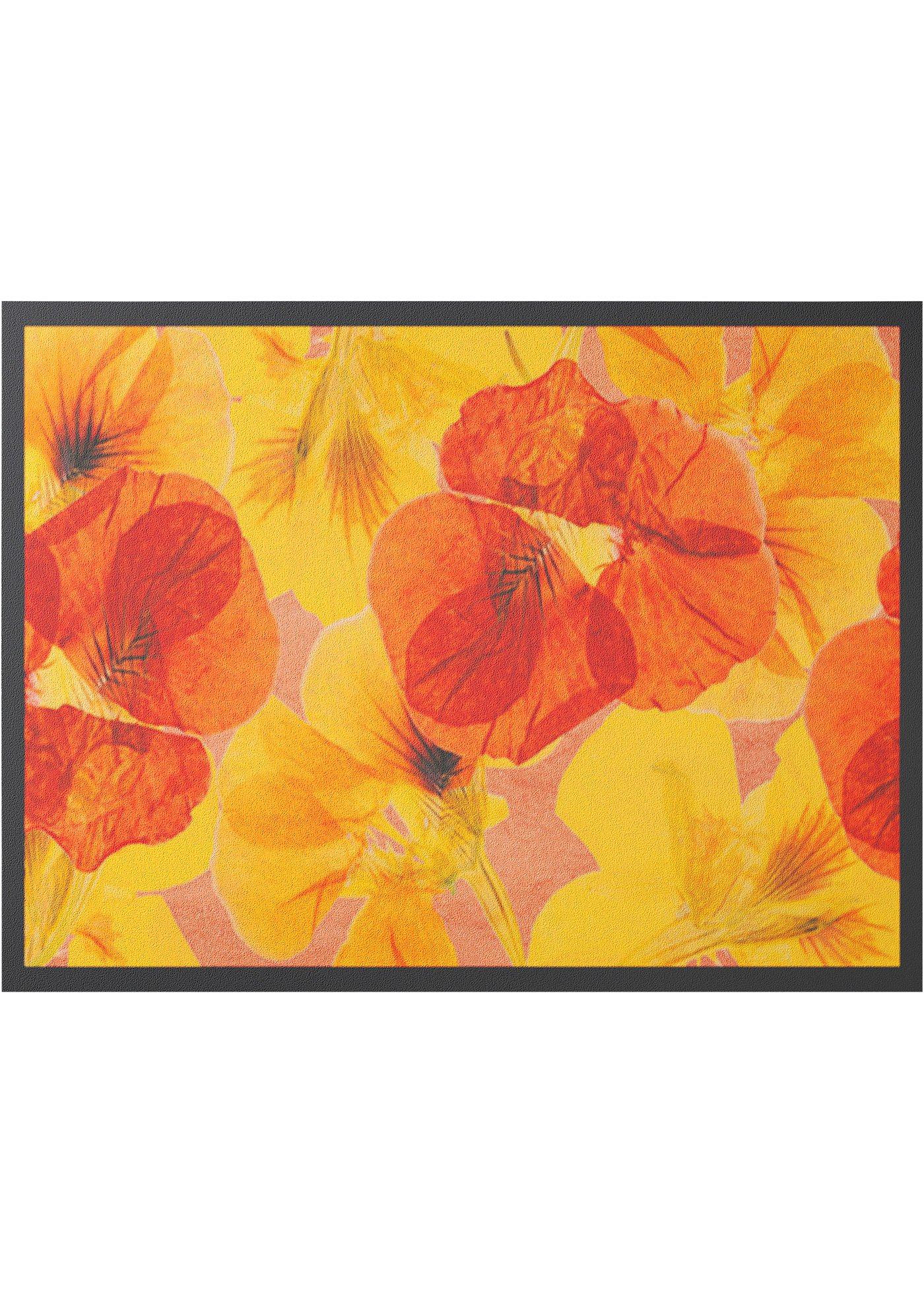 Tapis de protection avec fleurs