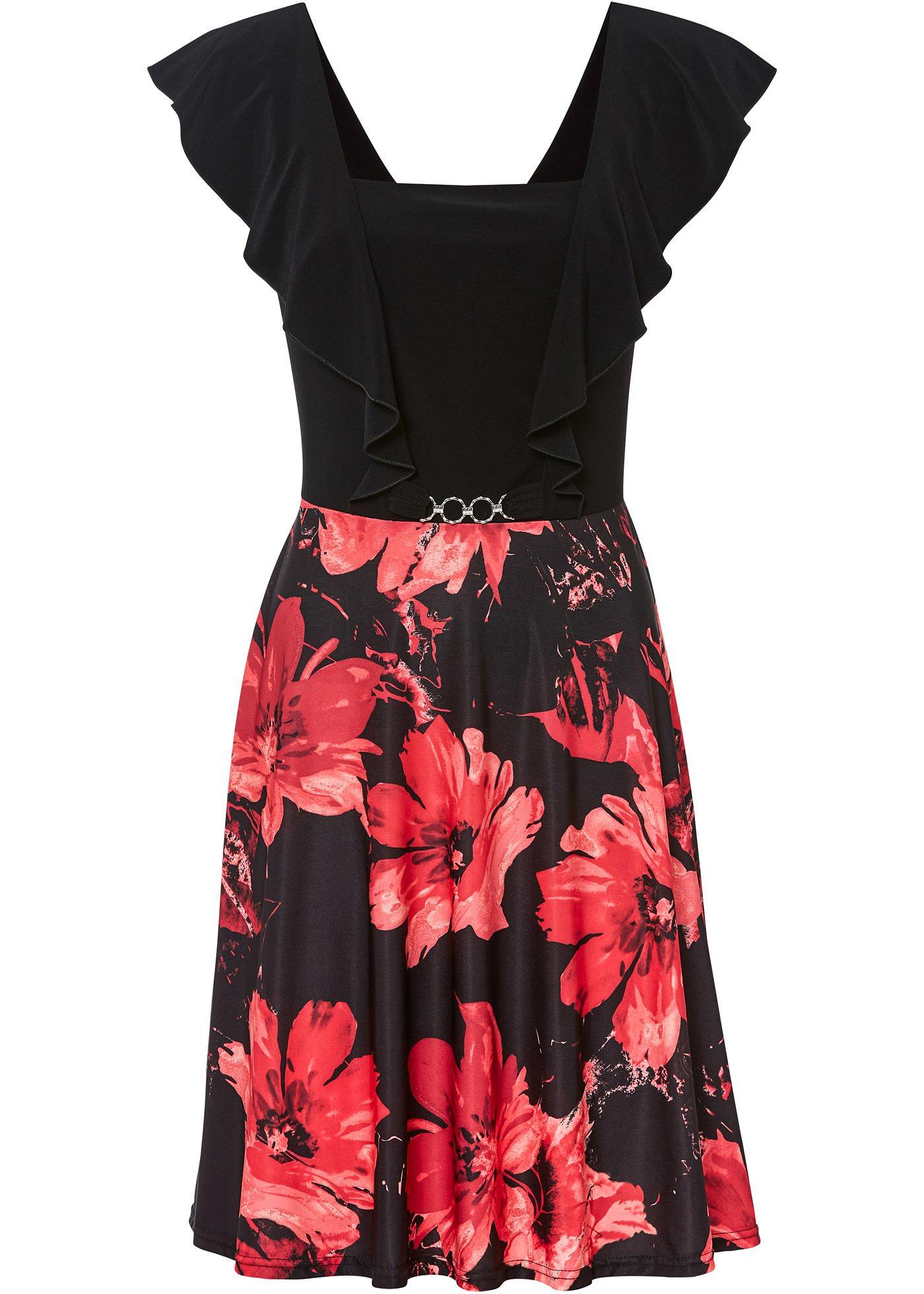 Robe avec jupe imprimée