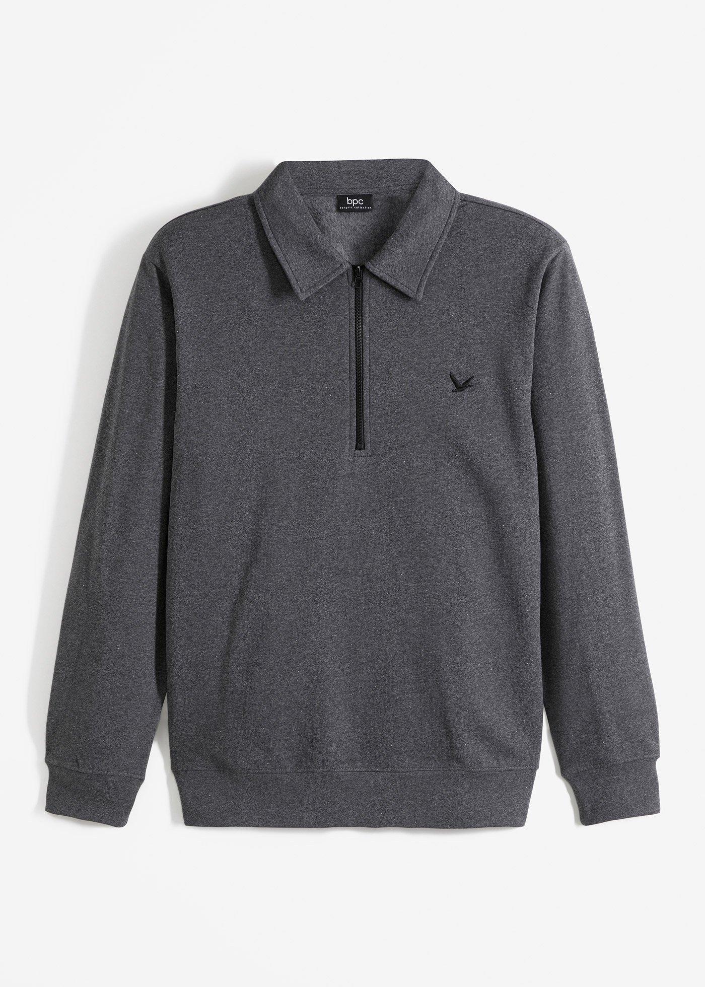 Sweat-shirt à col polo
