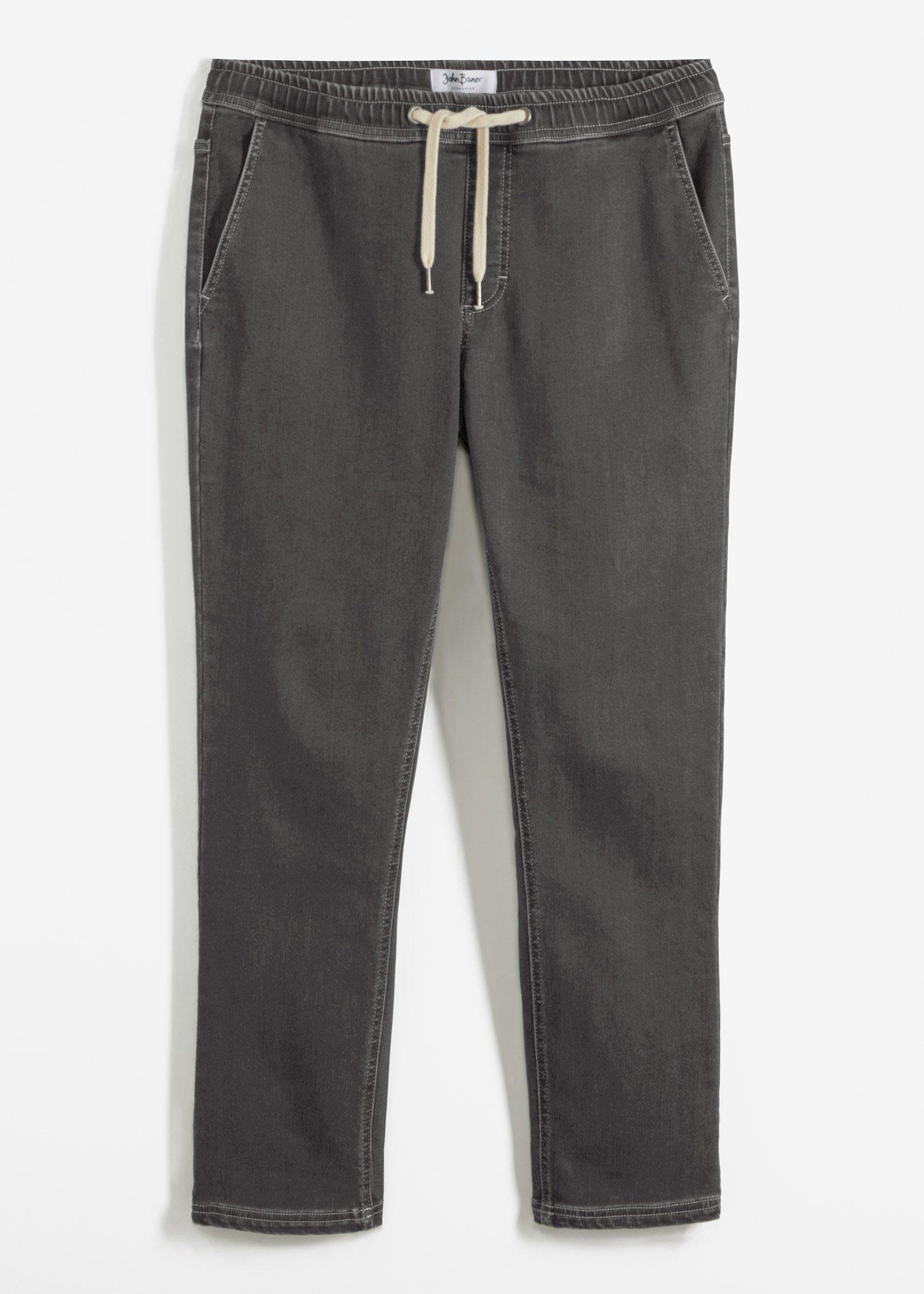 Jean thermo taille extensible Regular Fit, Straight