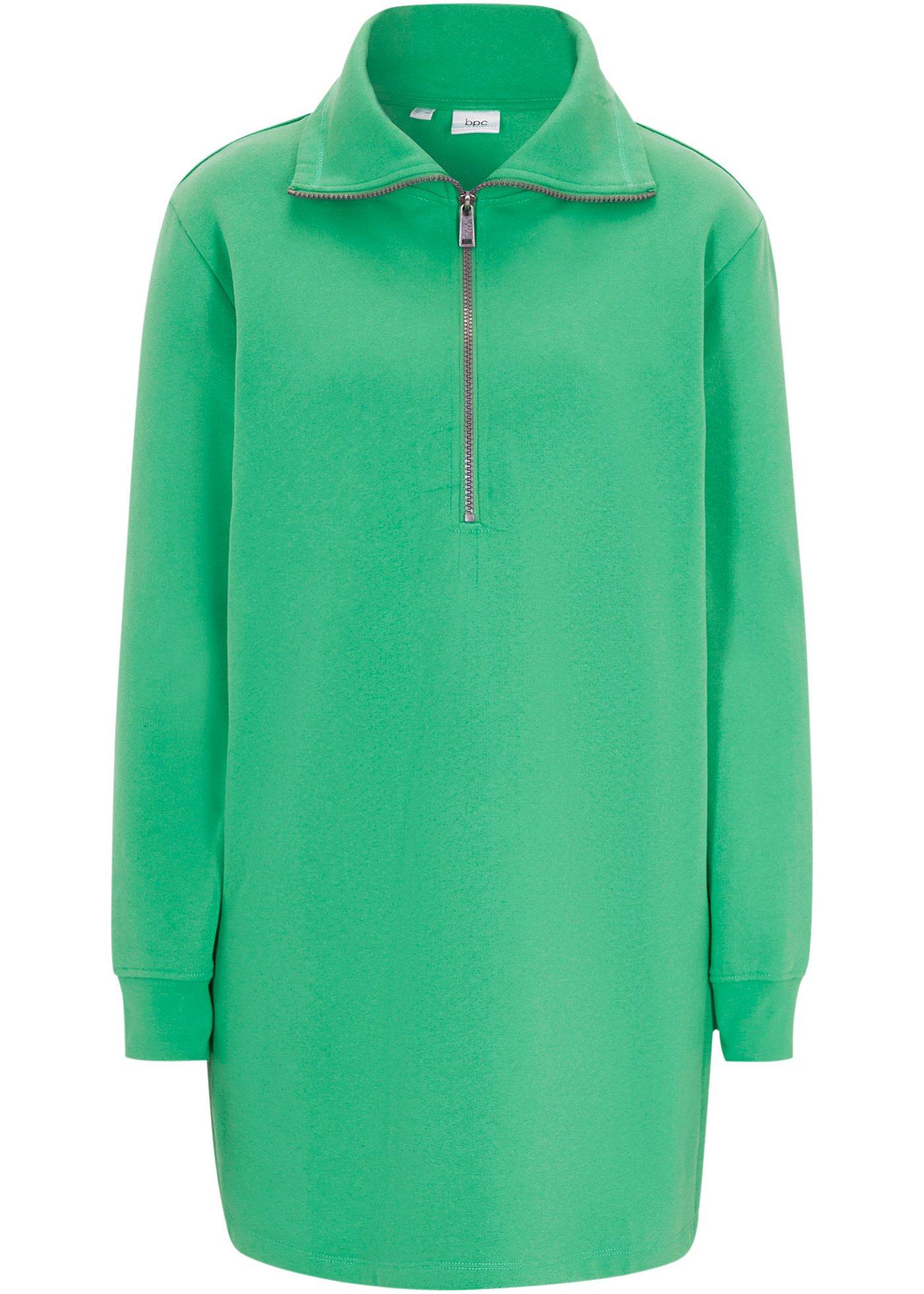 Sweat camionneur long avec polyester recyclé et longue fente