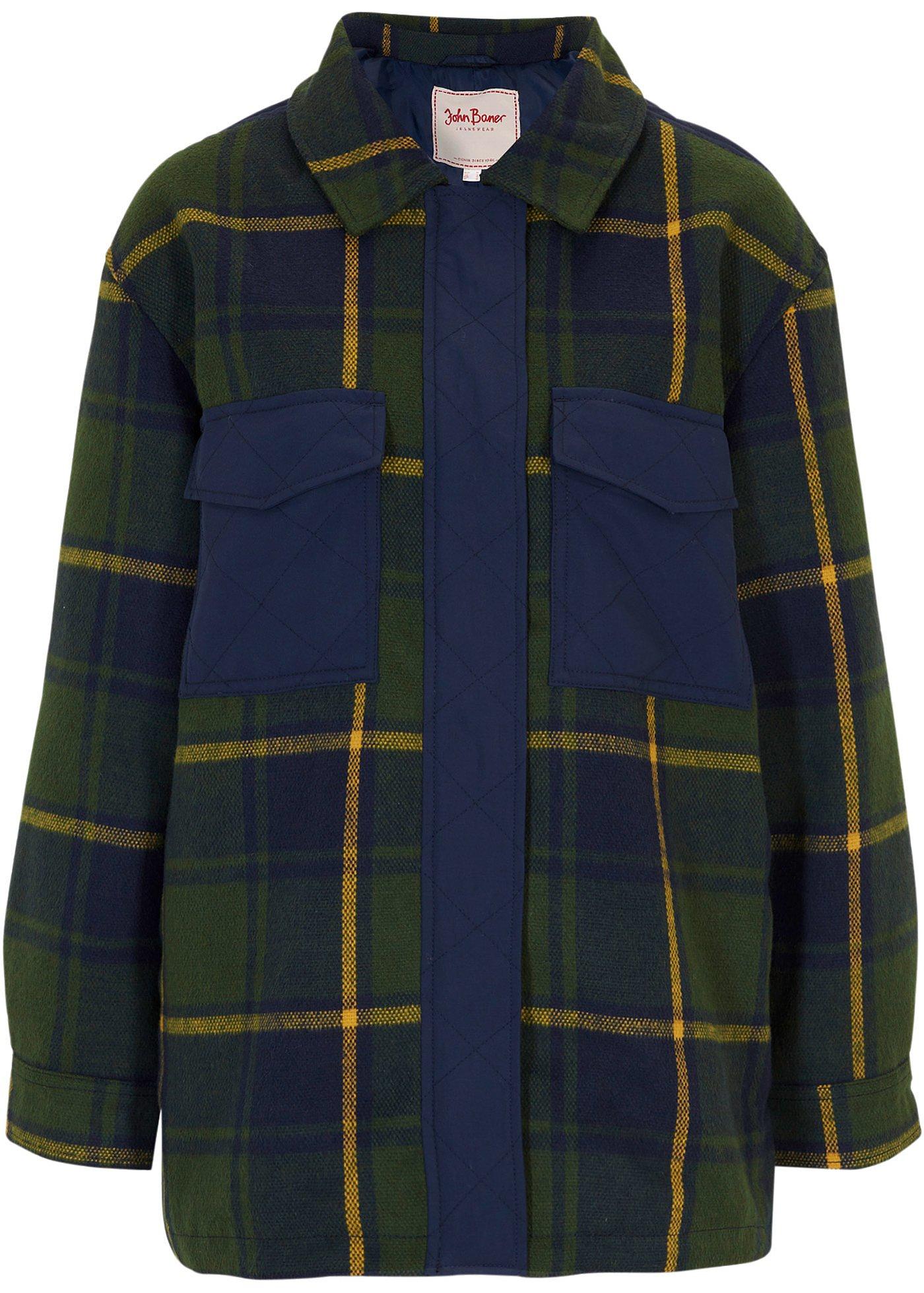 Shacket, veste de mi-saison en mélange de matières