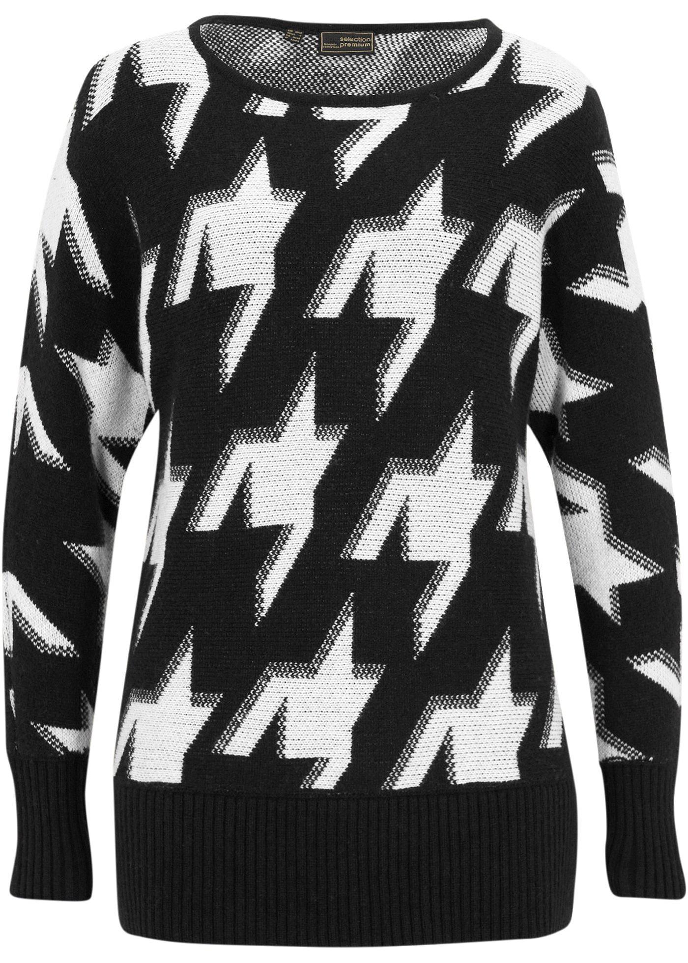 Pull manches chauve-souris à teneur en laine