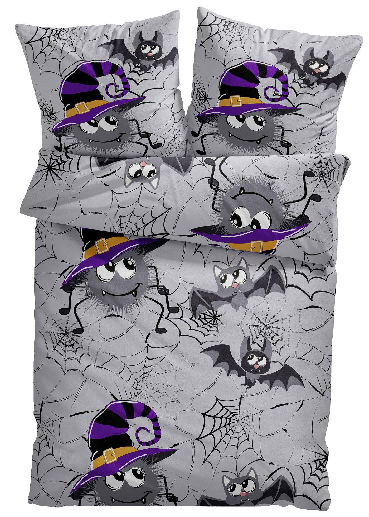 Parure de lit avec araignée