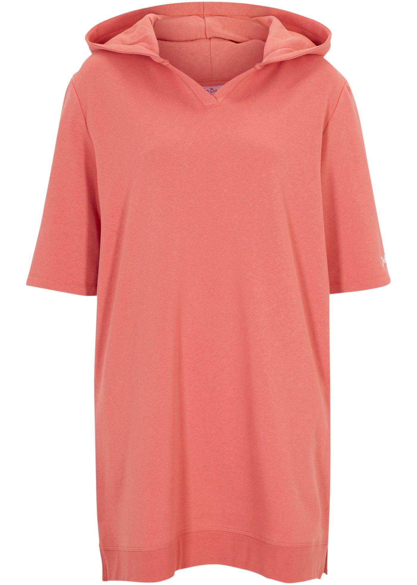 Sweat-shirt long à capuche, oversized