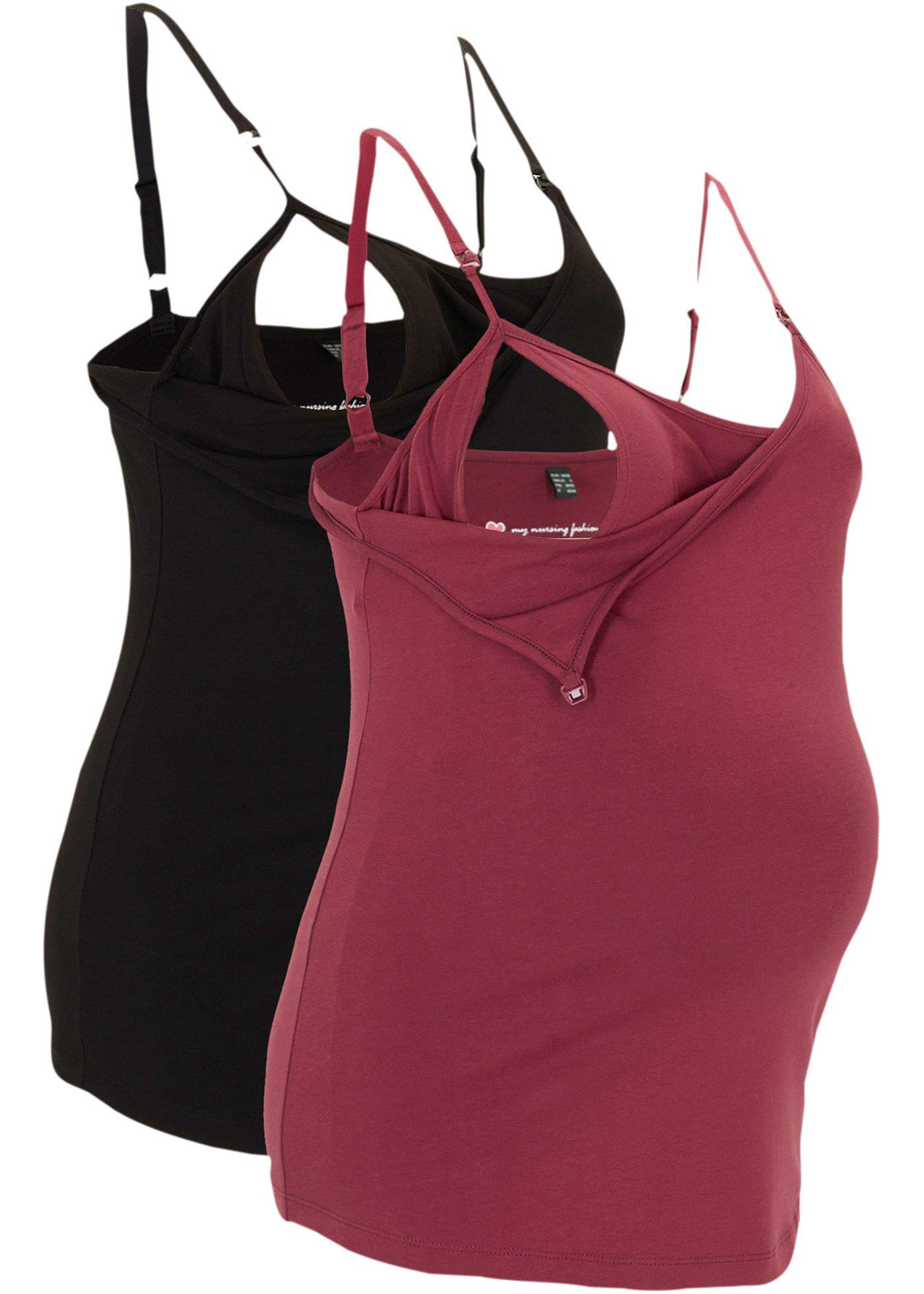 Lot de 2 tops d'allaitement en coton