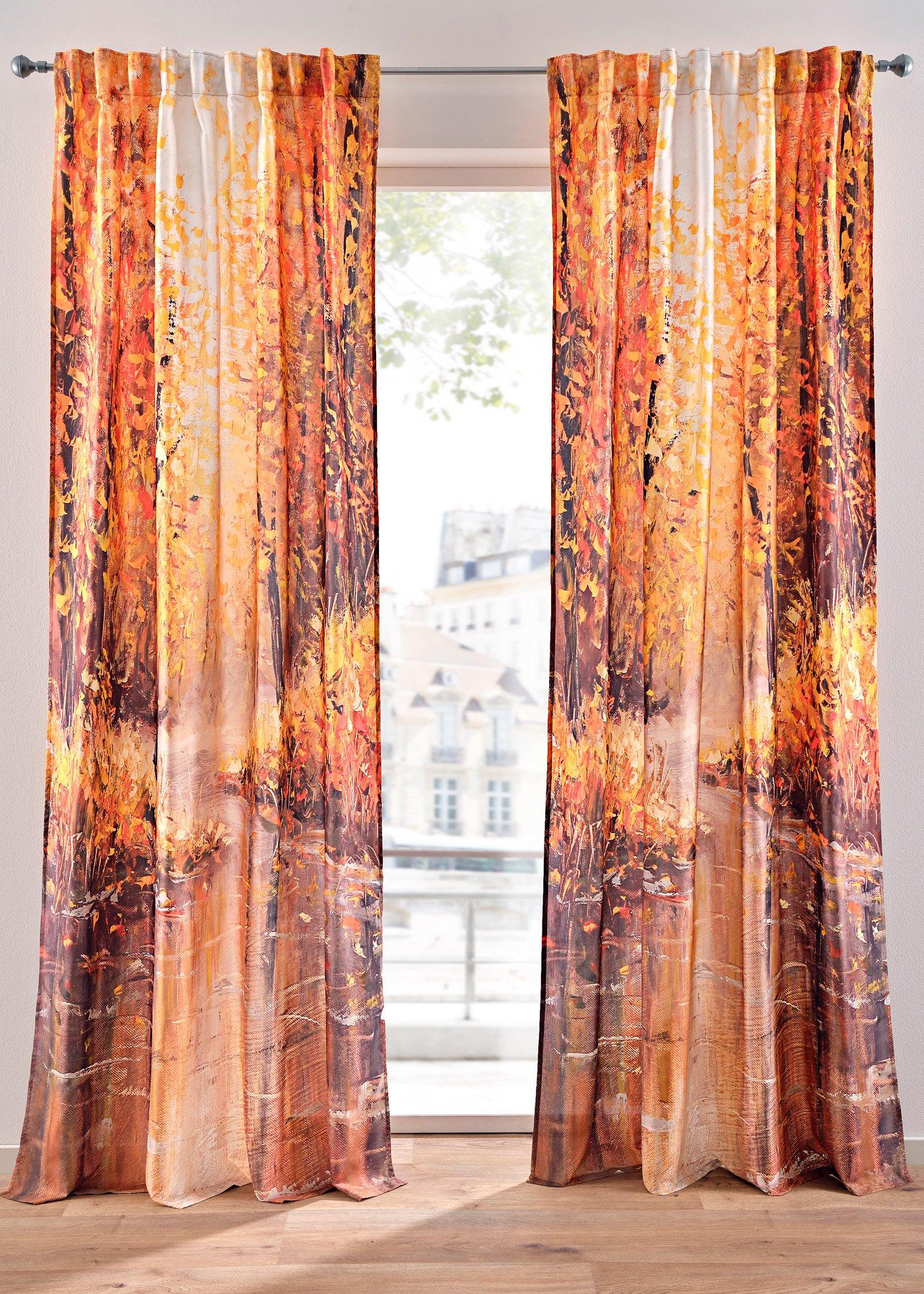 Panneau en microfibre avec motif forêt (1 pce.)