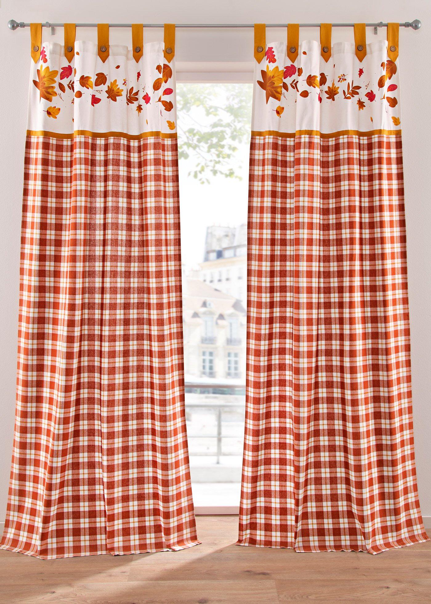 Panneau en coton avec imprimé feuilles (1 pce.)