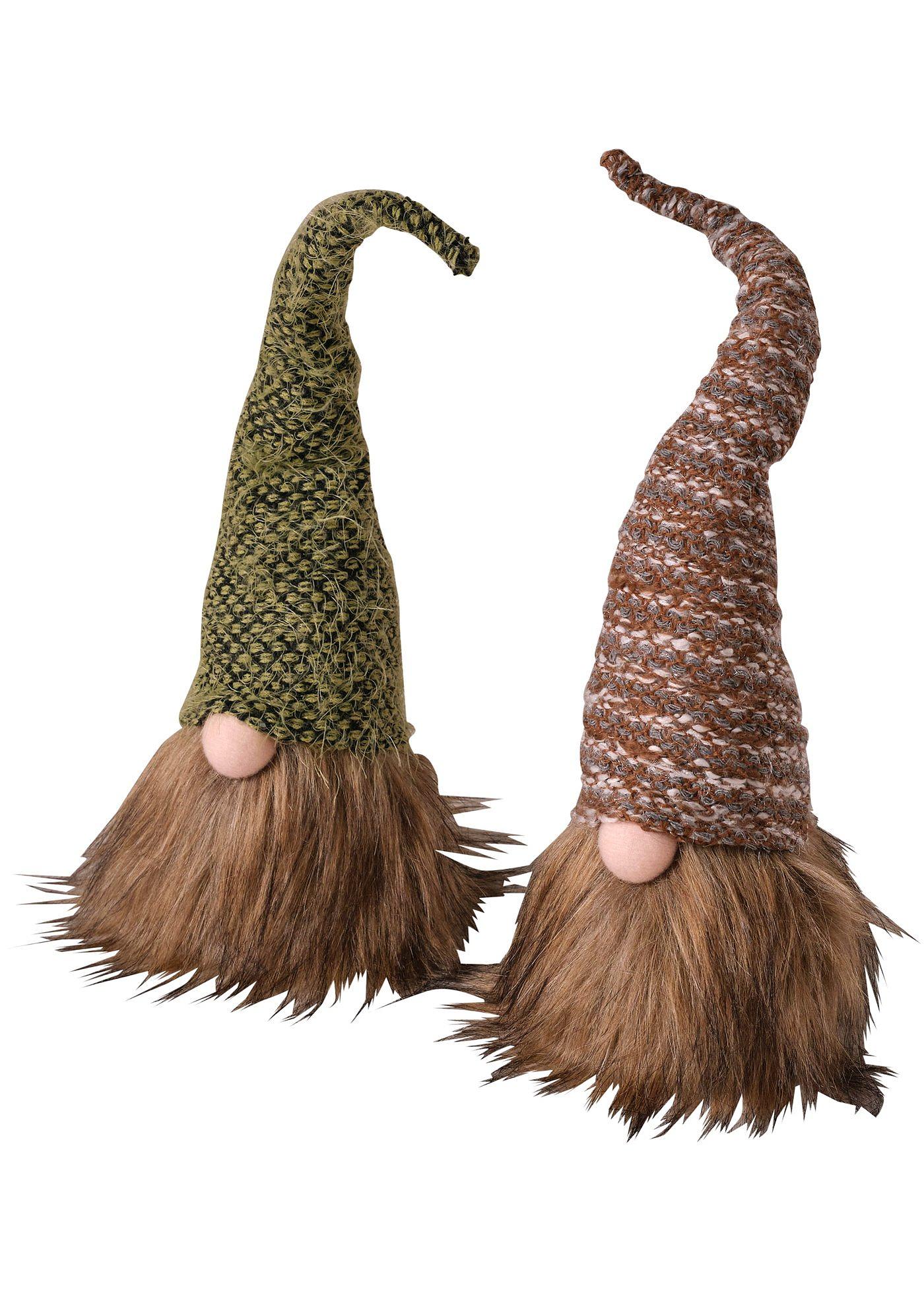 Lot de 2 figurines déco lutin