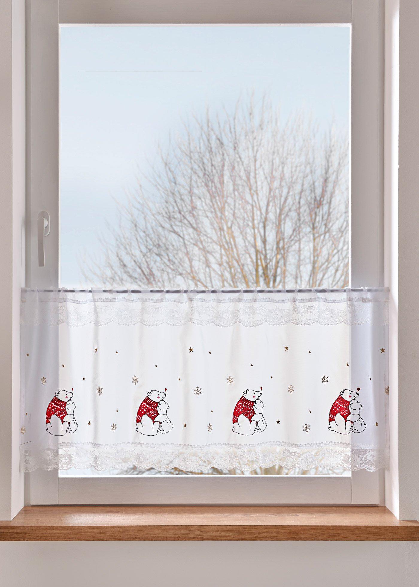 Brise-bise avec ours polaires brodés