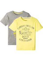 Lot de 2 T-shirts garçon en coton, bonprix