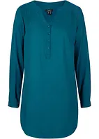 Blouse-tunique en viscose, col V et manches longues, bonprix