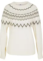 Pull norvégien à col haut, bonprix