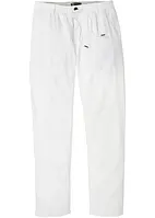 Pantalon chino en lin majoritaire avec taille extensible Regular Fit, Straight, bonprix