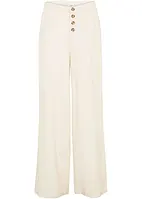 Pantalon palazzo en lin majoritaire, longueur XXL, bonprix