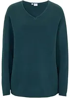 Pull col V en maille milano Essential, bonprix