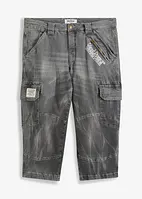 Jean 3/4 avec poches cargo, Loose Fit, John Baner JEANSWEAR