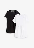 Lot de 2 T-shirts de grossesse et d'allaitement, bonprix