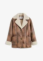 Veste aspect shearling à poches, bonprix