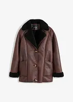 Veste aspect shearling à poches, bonprix